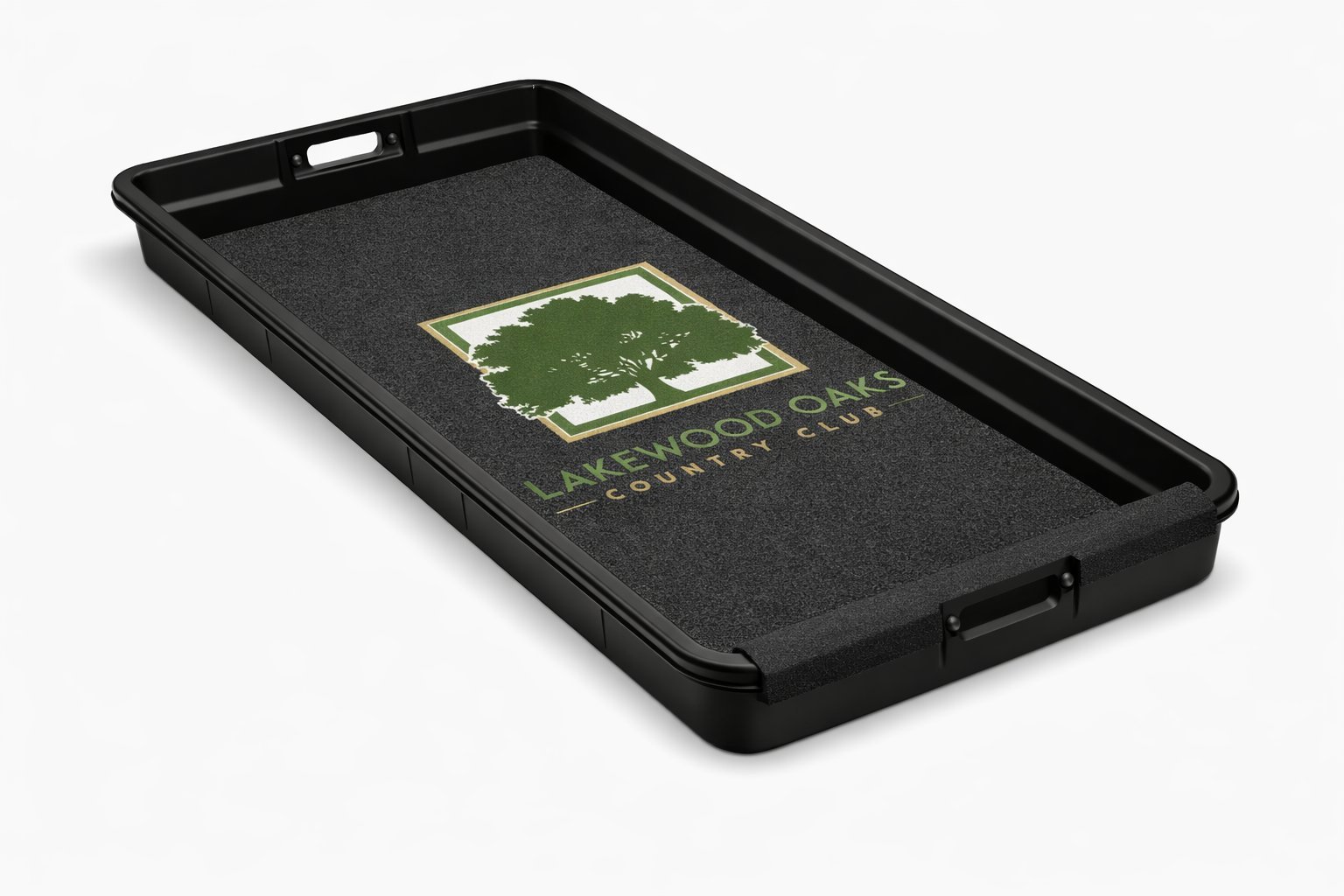 Custom branded Bag Sled with Lakewood Oaks Country Club logo