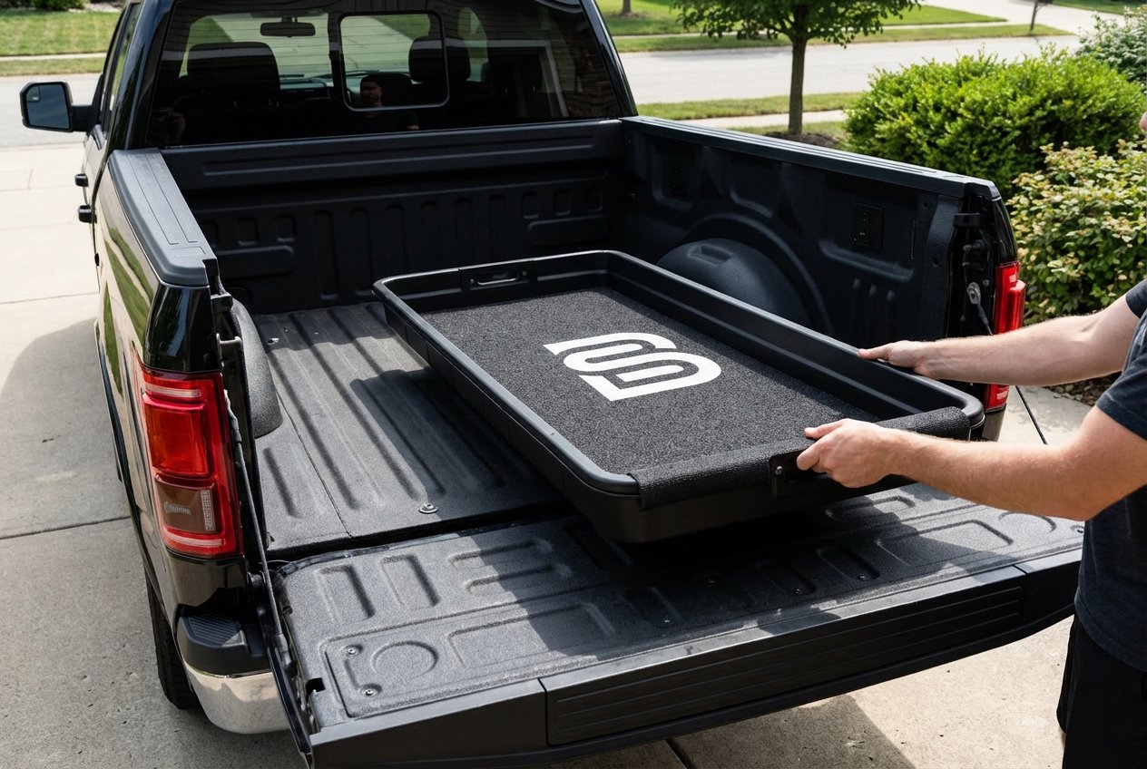 Placing Bag Sled in truck bed